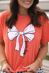 RTS Orange Game Day Bow Tee