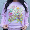 Snowman Tree Graphic Crewneck Sweatshirt