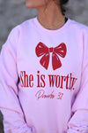 *SALE* RTS She Is Worthy Sweatshirt