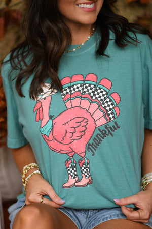 Thankful Cowboy Turkey Tee