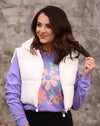 *SALE* RTS White Cropped Puffer Vest