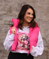 *SALE* RTS Hot Pink Cropped Puffer Vest