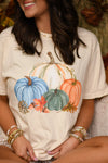 Watercolor Pumpkins & Leaves Tee