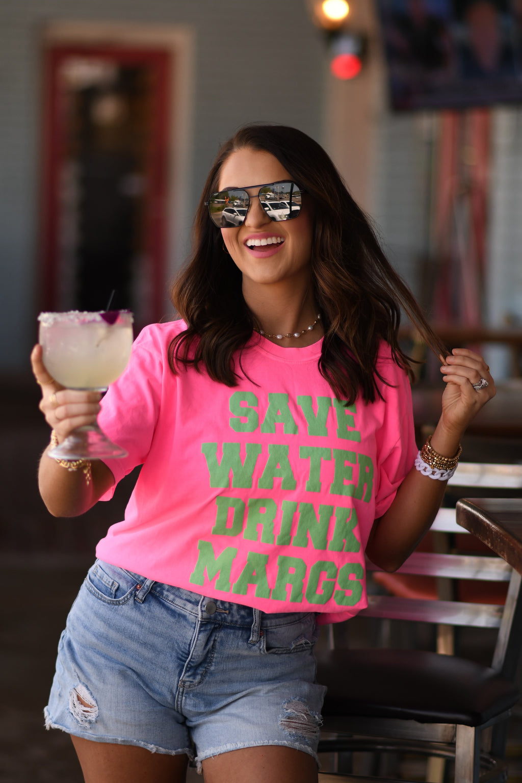 **SALE** RTS Save Water Drink Margs Tee