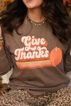 Give Thanks Retro Long Sleeve/Tee