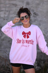 *SALE* RTS She Is Worthy Sweatshirt