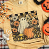 Checker Ghost Floral Soft Graphic Tee
