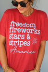 **SALE** Freedom Fireworks Stars & Stripes Tee