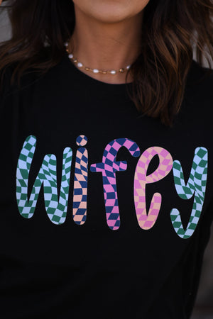 Wifey Checkered Tee