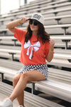 RTS Orange Game Day Bow Tee