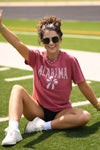Alabama Gingham Bow Tee