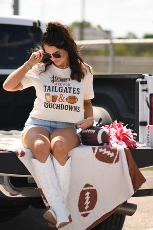 Saturdays Are For Tailgates And Touchdowns Tees