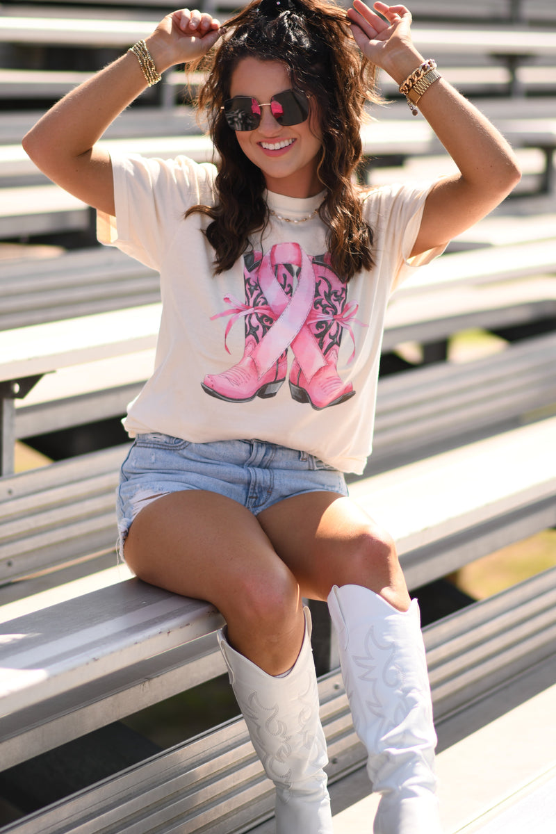 Pink Out Boots Tee
