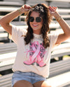 Pink Out Boots Tee