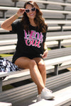 Pink Out Leopard Bolt Tee
