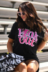 Pink Out Leopard Bolt Tee