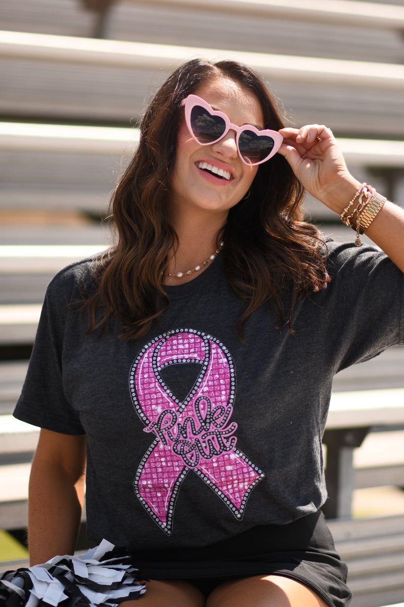 Pink Out Disco Ribbon Tee