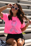 Watercolor Pink Out Ribbon Tee