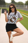 *SALE* RTS Football Checkered Smiley
