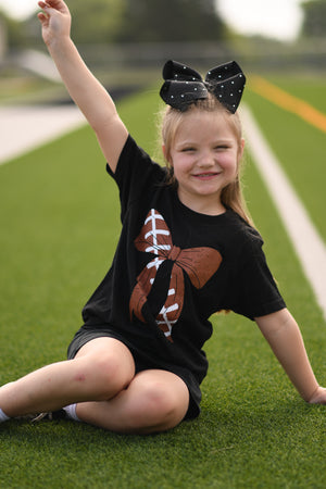 **SALE** RTS Football Bow Tee