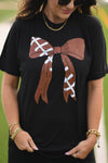 **SALE** RTS Football Bow Tee