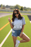 *SALE* RTS Football Mom Checkered Helmet Tee