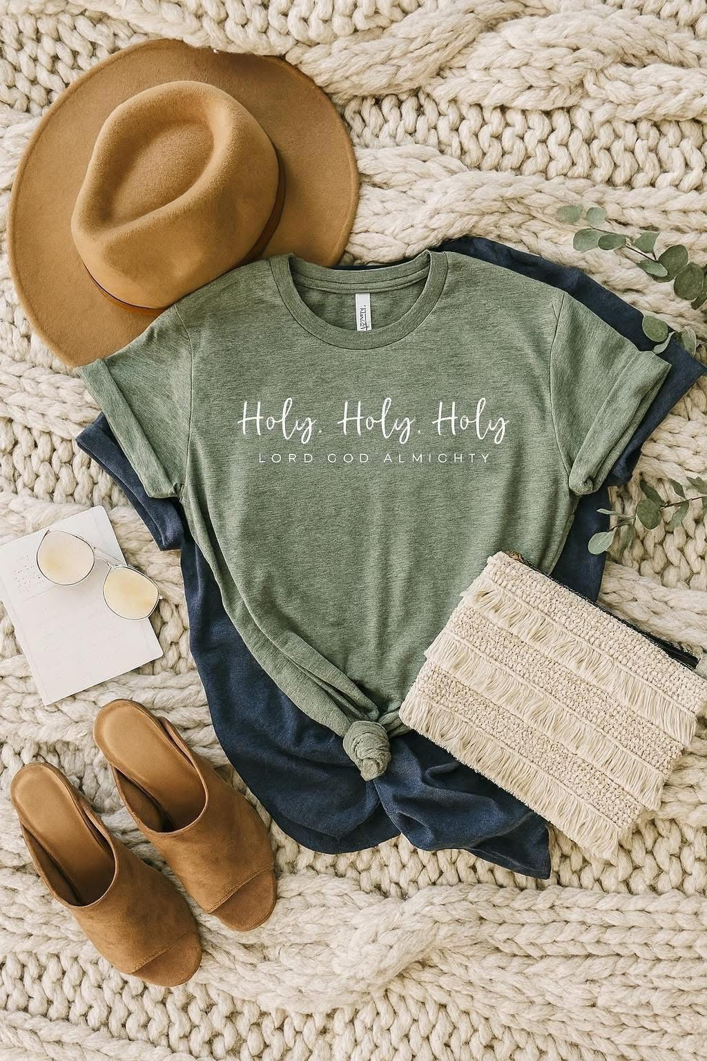 Holy God Almighty Olive Tee