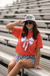 RTS Orange Game Day Bow Tee