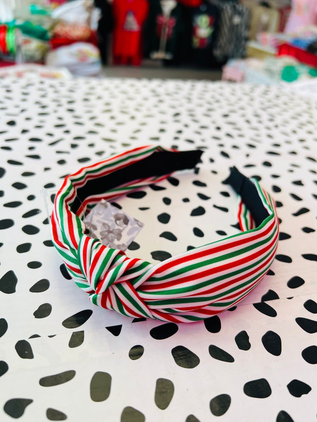 Christmas Spirit Stripe Headband