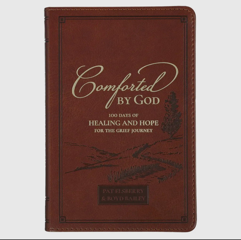 Devotional Comforted By God Faux Leather
