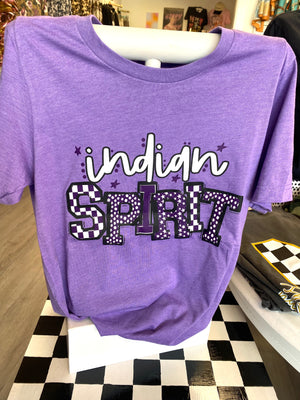 Indian Spirit Heathered Purple Bella Canvas Tee