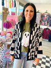 Gotta Have It Black & White Check Pocket Cardigan