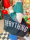 Everything - Simple Black Oversized Tote Bag
