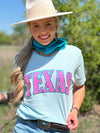 Texas in Glitter with Metallic Puff Tee