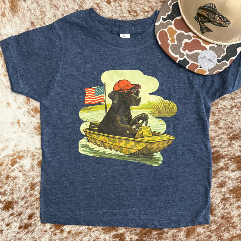 Patriotic Hunting Dog  Graphic Tee