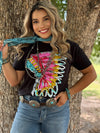 Callie Ann Stelter Pink Headdress Tee
