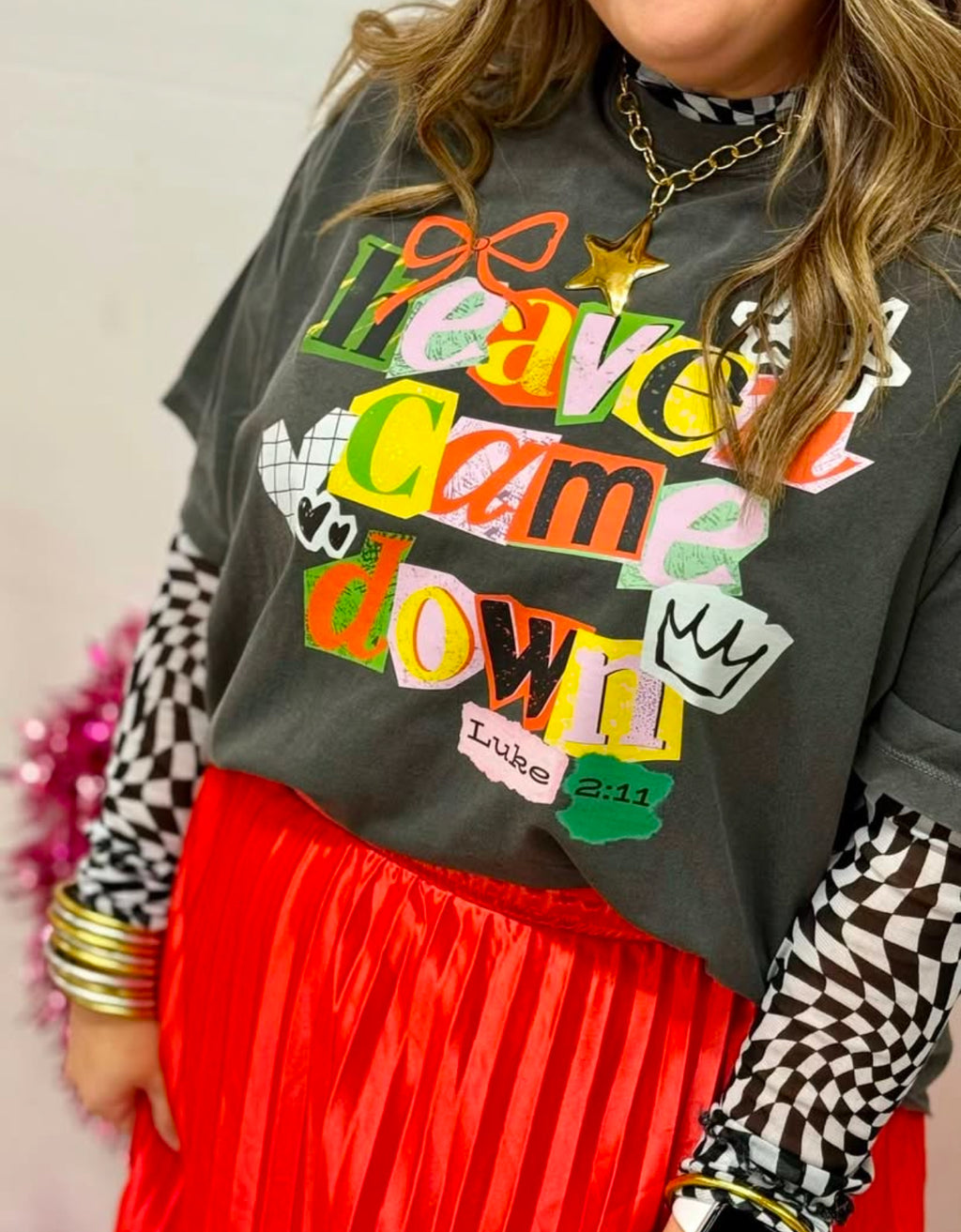 Heaven Came Down Collage Comfort Colors Tee