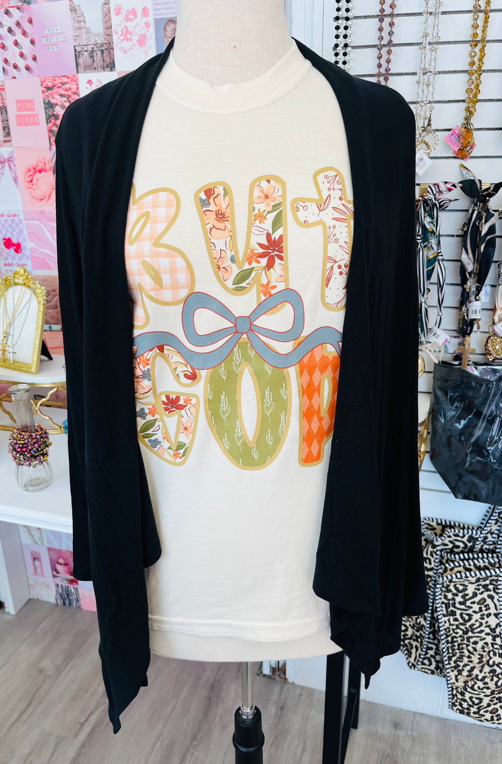 All Season Long - Black - Soft Drape Cardigan