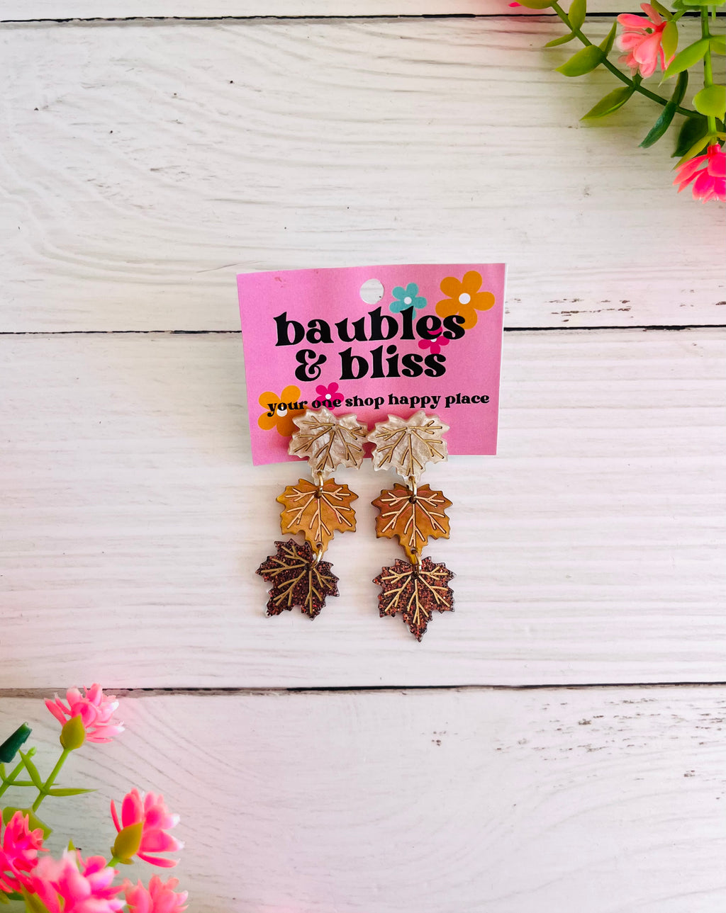 Autumn Leaves Dangle Earrings