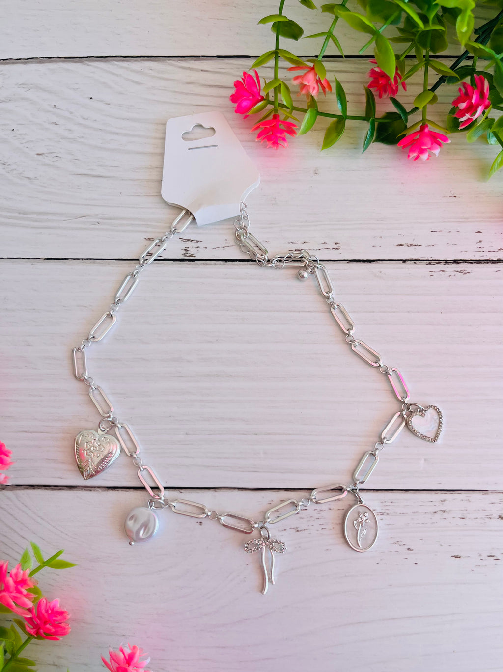 From the Heart Vintage Charm Necklace