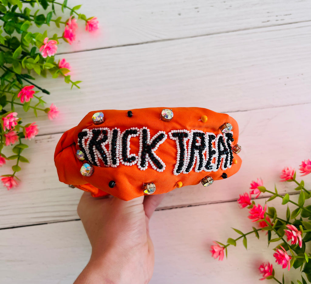 Trick or Treat Beaded Gem Headband