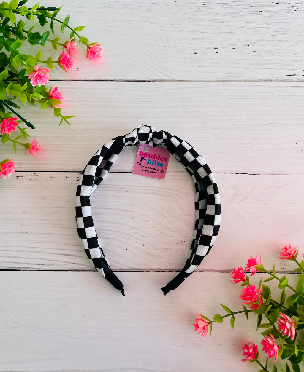 Always On Check Classic Check Headband
