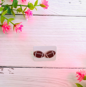 Football Stud Earrings