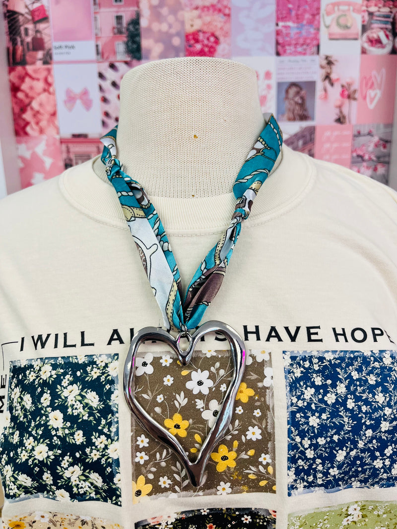 Fall Vibes Silk Scarf Pendant Necklace Collection