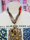 Fall Vibes Silk Scarf Pendant Necklace Collection