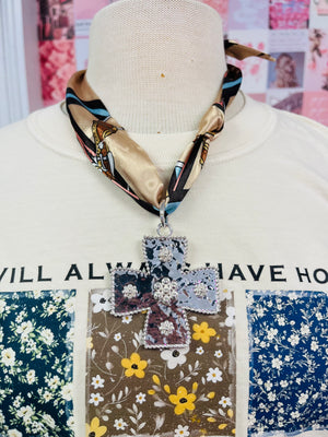 Fall Vibes Silk Scarf Pendant Necklace Collection