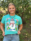 Callie Ann Stelter Snowman Tee and Poncho Sweatshirt