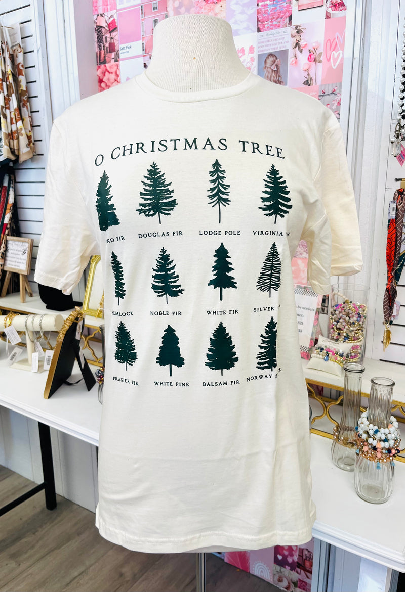 O Christmas Tree Type List Tee