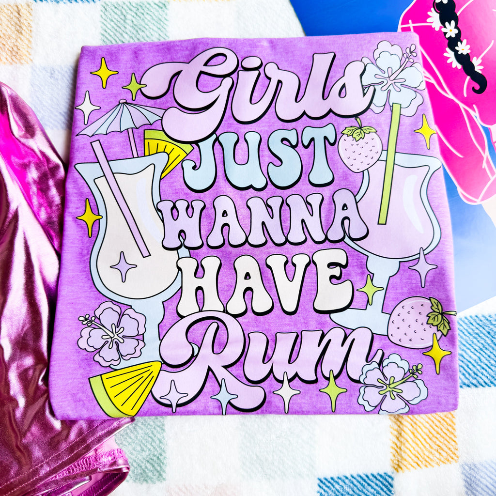 Girls Just Wanna Have Rum Graphic Tee