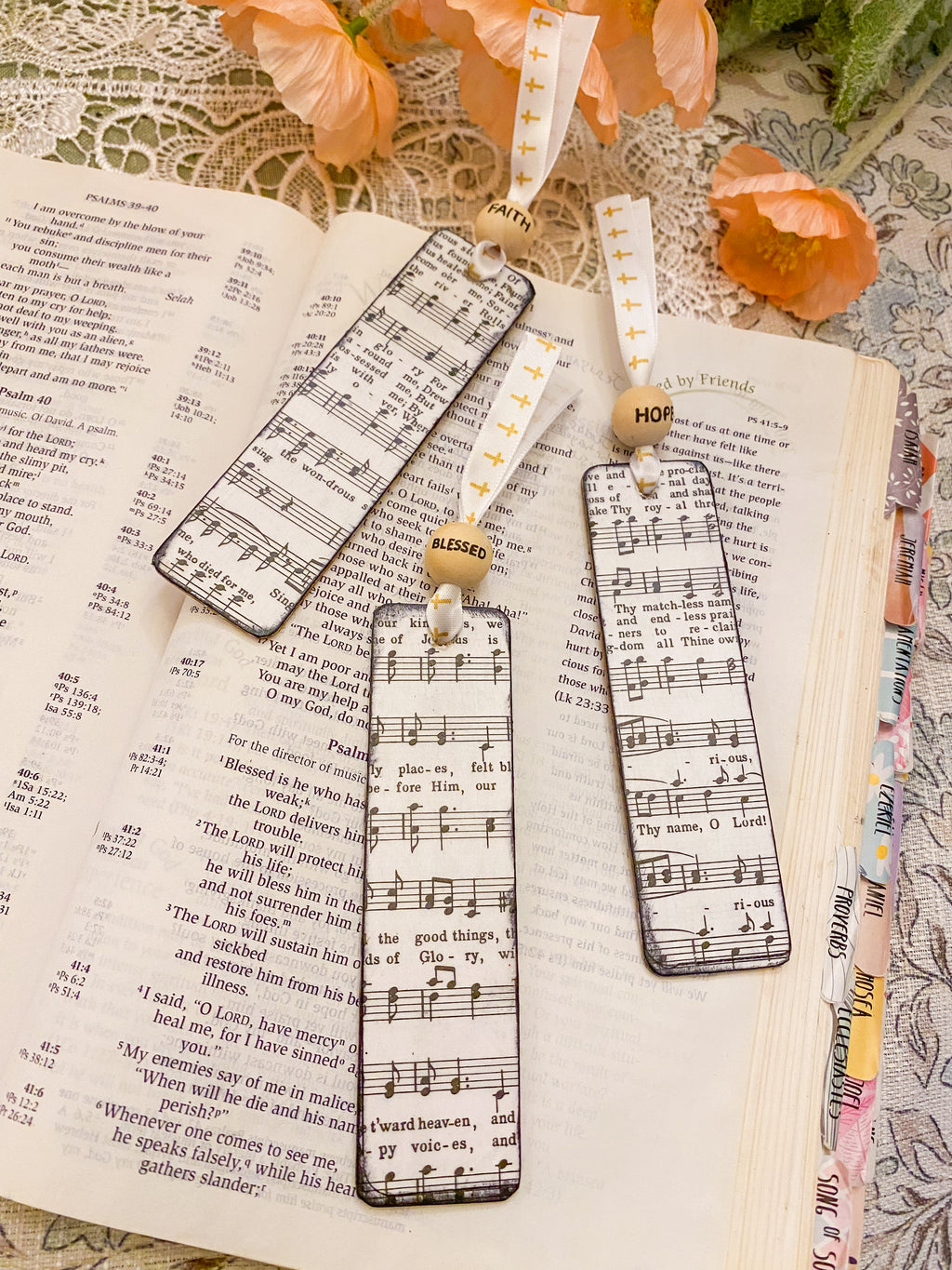 Creations By Kim - Handmade Hymnal Bookmark Collection